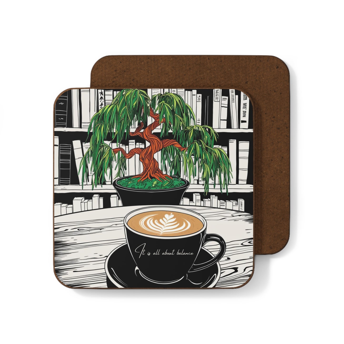 Coffee and Bonsai Tree Coaster