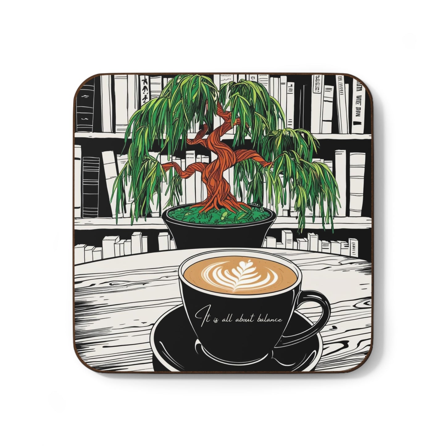 Coffee and Bonsai Tree Coaster