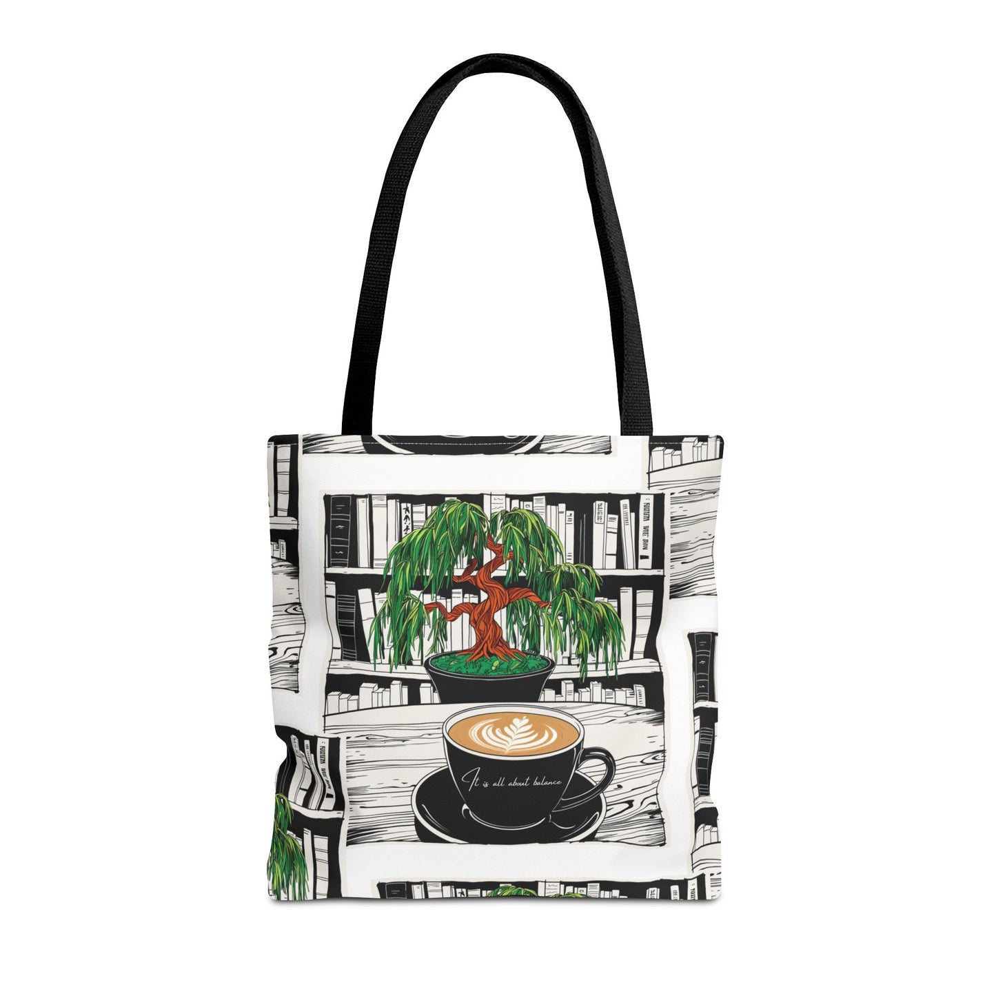 Coffee and Bonsai Tree Tote Bag