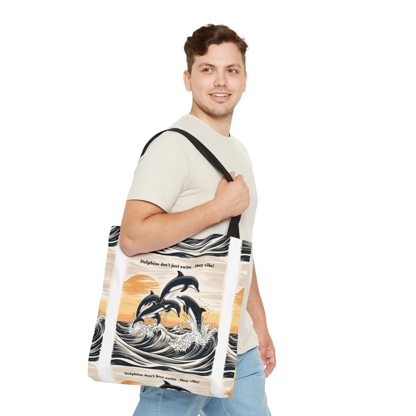 Dolphins Vibe Tote Bag