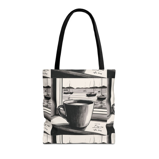 Bay Views Coffee Brews Tote Bag