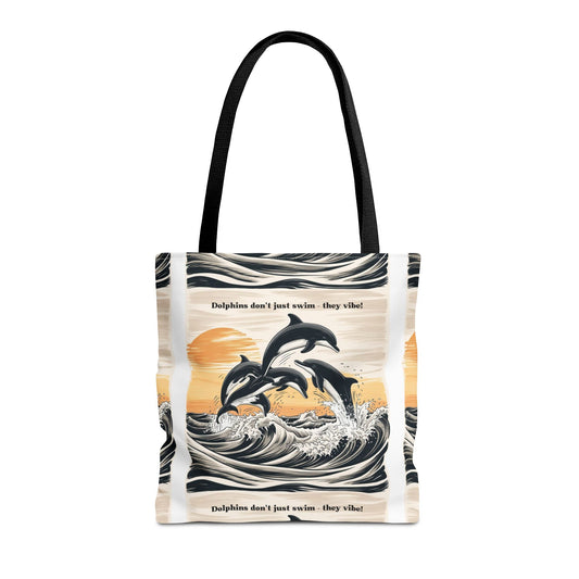 Dolphins Vibe Tote Bag